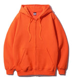 950g Original Plain Zip-Up Hoodie