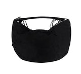 Suede Buckle Fringe Shoulder Bag