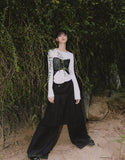 Bustier Layered Long Sleeve