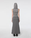 Hooded High Neck Sleeveless
