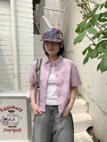 Dyoho Color Crop Collar Shirt