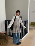 Fume Check Stripe Two Way Sleeveless Mini One Piece