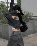 Kanti Wide Cut Washing Denim Pants