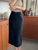 Aldi Basic H-Line Long Skirt (Belt Set)