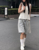 Maje Square Summer Knit Sleeveless