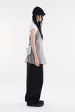 Airy wide balloon cotton pants