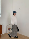 Erin Check Banding Long Skirt