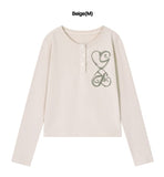 ALL THAT Henley Neck Long Sleeve T-Shirt