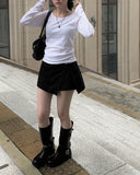 Ladle Wrap Mini Skirt Pants