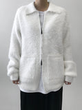 MOHAIR POCKET ZIP-UP