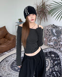 Aka Stripe Off T-Shirt