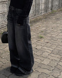 Tsuri Wide Long Denim Pants