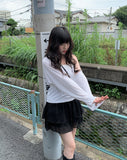 Dot Tiered Mini Skirt