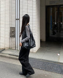 Hep Black Cotton Wide Pants