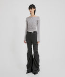 Asymmetrical Drape Pants