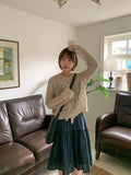 Tumilo Summer Openwork Punching Knit Cardigan