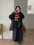 Enconi Wool Quilted Hooded Half Coat