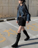Lepe cargo mini skirt pants