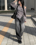 Empo Cut Washing Balloon Wide Pants