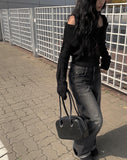 Tsuri Wide Long Denim Pants