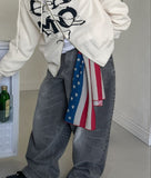 American flag chiffon scarf