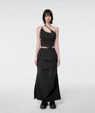 Drape Layered Maxi Skirt