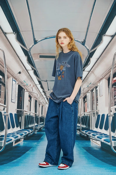 【CPGN STUDIO】Nerd Tiger Pigment Short Sleeve T-shirt CPGN STUDIO (コンパーニョ) - ナードタイガーピグメント / Nerd