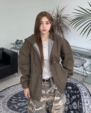 Aelon Hood Denim Jumper