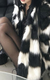 Alice Chess Fur Jacket