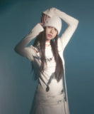 Cut-out Turtleneck Long Sleeve