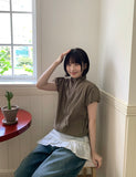 Elke Puff Crop Short Sleeve Wind Zip-Up