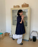 Wet Nylon Cargo Wide Pants