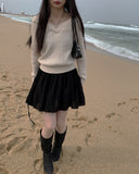 Syeoni Strap Flared Mini Skirt