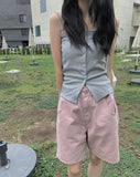 Deo button split sleeveless