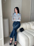 Mobel Cotton Wide Denim Pants