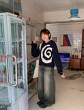 Akiko Cat Washing Wide Denim Pants