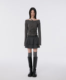 Layered Pleats Skirt