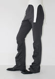 DRAPE SHIRRING BOOTCUT SLACKS