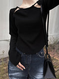 3 hole ribbon knitwear