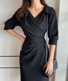 Vinta Collar Shirring One Piece