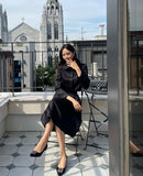 Renea Satin Flare Skirt