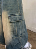 Gus Denim Cargo Bermuda Pants