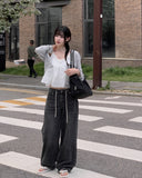 Hari Linen Crop Cardigan