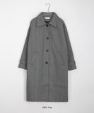 Heln herringbone quilted long coat