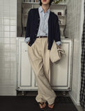 Ablik three tuck linen slacks