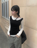 Denny Pintuck Wide Cotton Pants