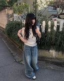 Pauline Off Shoulder Ribbon Short Sleeve Tee