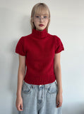 WOOL TURTLENECK HALF KNIT