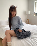 Rumin Dot Studded Big Shoulder Bag