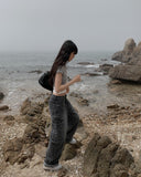 Rolling Cargo Denim Wide Pants